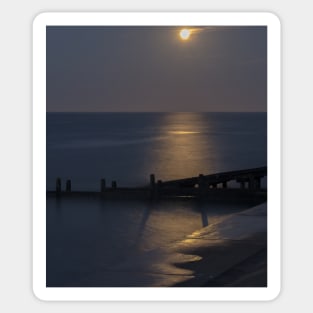 Moonlight on the North Sea Sticker